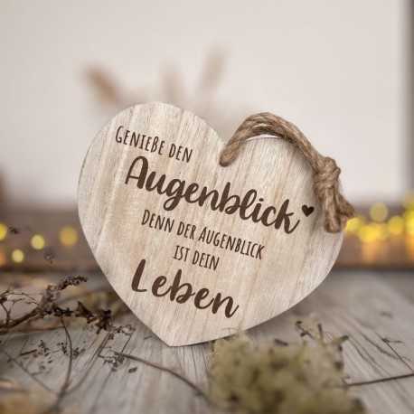 Deko Herz aus Holz Menschen wie du .....