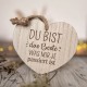 Deko Herz aus Holz Du bis das Beste.....