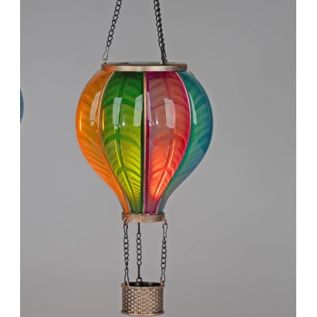 Solar Lampe LED als Ballon 25 cm bunt