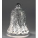 LED Glocke silber mit Beleuchtung 22 cm