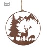 Hänger Hirsch / Wald rostig braun 30/52 cm