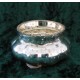 Windlicht aus Glas 9,5 cm silber